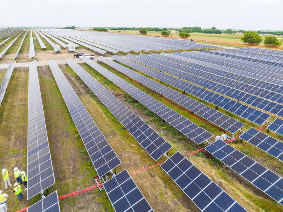 Solar Farm in Krum, supplied by Lonestar Electric Supply